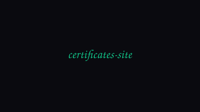 Certifications Portal